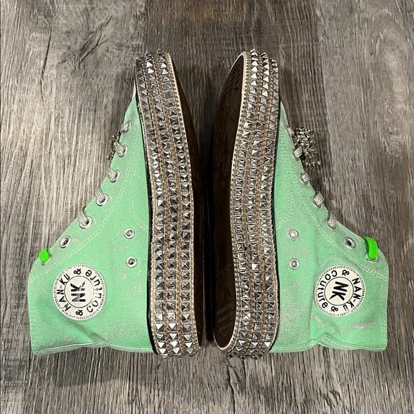 FREE PEOPLE NIB Nan ku sneakers revolve green - 37 - Picture 6 of 7